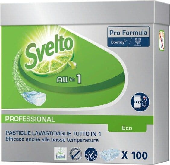 Tabs Eco 3in1 per lavastoviglie - Svelto - fustino da 100 tabs da 20 gr Casa e cucina/Detergenti e prodotti per la pulizia/Detergenti per la casa/Detergenti multiuso Eurocartuccia - Pavullo, Commerciovirtuoso.it