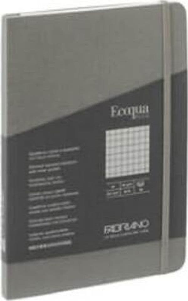 Taccuino EcoQua Plus - con elastico - rilegatura cucita - A5 - 5 mm - 80 fogli - artracite - Fabriano Cancelleria e prodotti per ufficio/Carta blocchi e quaderni/Blocchi appunti taccuini e diari/Blocchi appunti e taccuini Eurocartuccia - Pavullo, Commerciovirtuoso.it