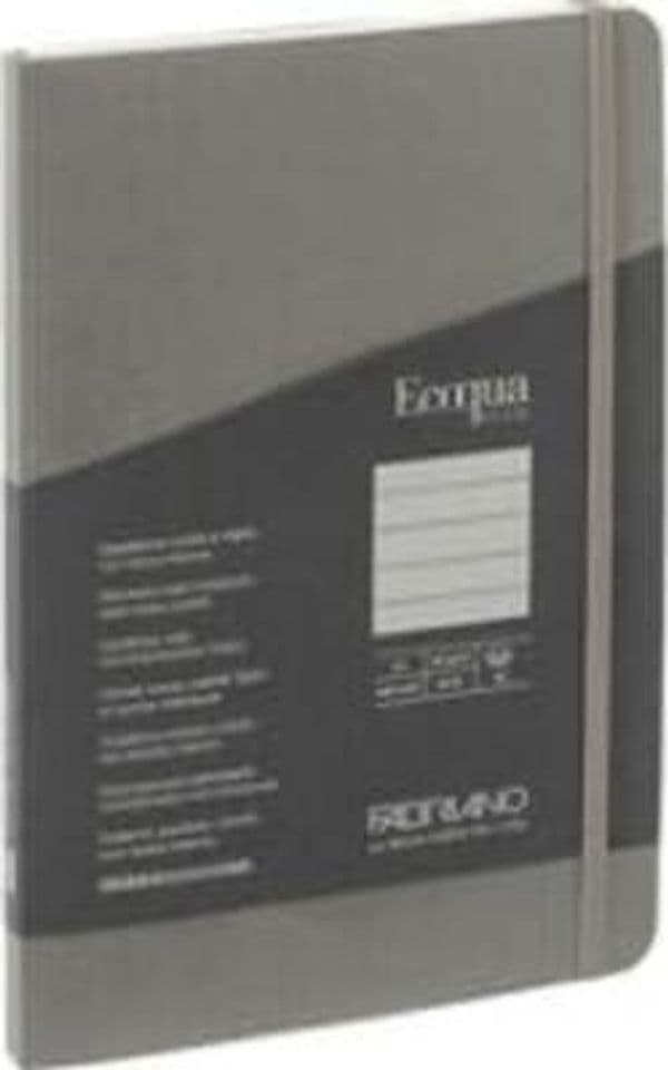 Taccuino EcoQua Plus - con elastico - rilegatura cucita - A5 - 5 mm - 80 fogli - righe - artracite - Fabriano Cancelleria e prodotti per ufficio/Carta blocchi e quaderni/Blocchi appunti taccuini e diari/Blocchi appunti e taccuini Eurocartuccia - Pavullo, Commerciovirtuoso.it