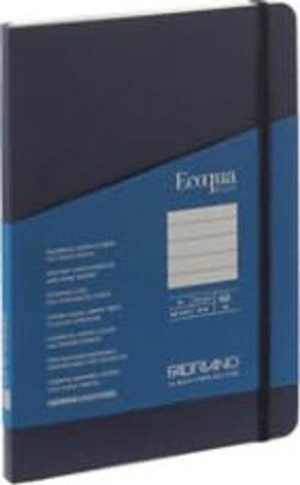 Taccuino EcoQua Plus - con elastico - rilegatura cucita - A5 - 5 mm - 80 fogli - righe - blu scuro - Fabriano Cancelleria e prodotti per ufficio/Carta blocchi e quaderni/Blocchi appunti taccuini e diari/Blocchi appunti e taccuini Eurocartuccia - Pavullo, Commerciovirtuoso.it