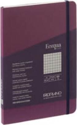 Taccuino EcoQua Plus - con elastico - rilegatura cucita - A5 - 5 mm - 80 fogli - vino - Fabriano Cancelleria e prodotti per ufficio/Carta blocchi e quaderni/Blocchi appunti taccuini e diari/Blocchi appunti e taccuini Eurocartuccia - Pavullo, Commerciovirtuoso.it