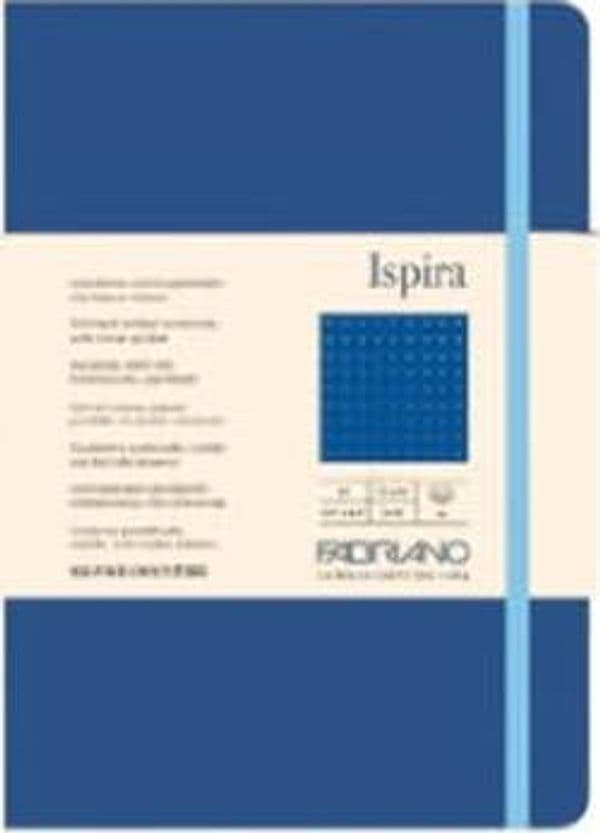 Taccuino Ispira - con elastico - copertina flessibile - A5 - 96 fogli - puntinato - blu royal - Fabriano Cancelleria e prodotti per ufficio/Carta blocchi e quaderni/Blocchi appunti taccuini e diari/Blocchi appunti e taccuini Eurocartuccia - Pavullo, Commerciovirtuoso.it