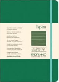 Taccuino Ispira - con elastico - copertina flessibile - A5 - 96 fogli - righe - verde - Fabriano Cancelleria e prodotti per ufficio/Carta blocchi e quaderni/Blocchi appunti taccuini e diari/Blocchi appunti e taccuini Eurocartuccia - Pavullo, Commerciovirtuoso.it