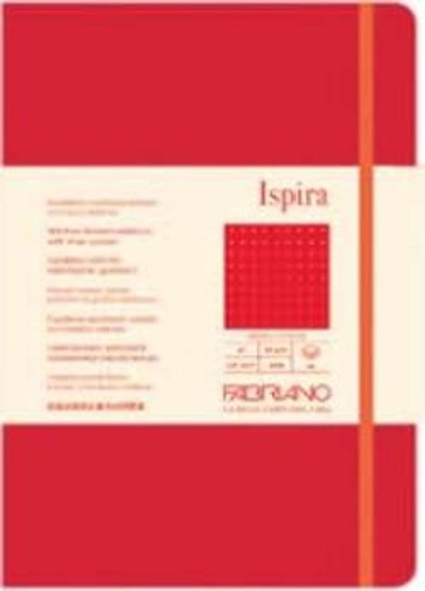 Taccuino Ispira - con elastico - copertina rigida - A5 - 96 fogli - puntinato - rosso - Fabriano Cancelleria e prodotti per ufficio/Carta blocchi e quaderni/Blocchi appunti taccuini e diari/Blocchi appunti e taccuini Eurocartuccia - Pavullo, Commerciovirtuoso.it