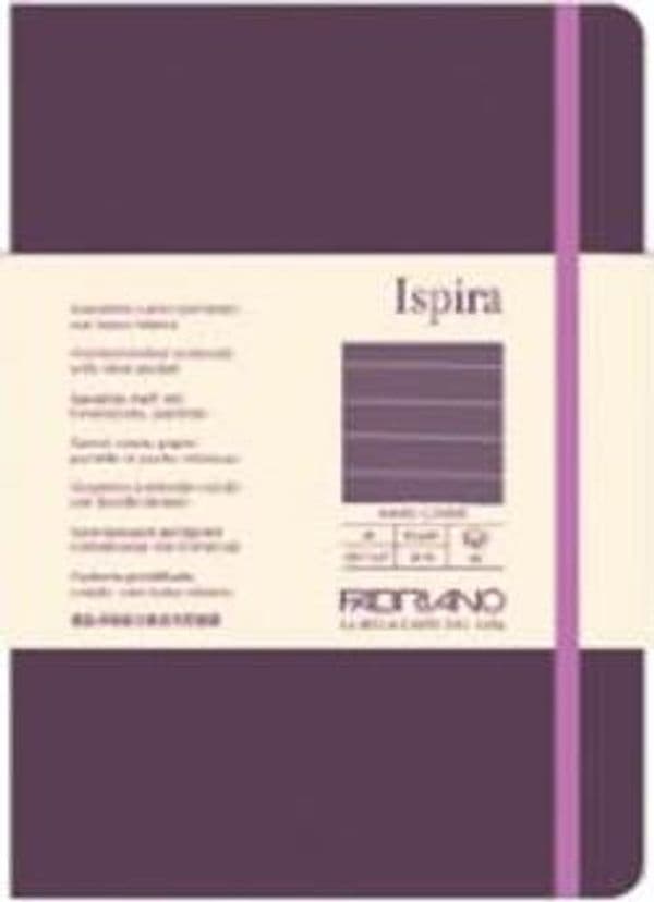 Taccuino Ispira - con elastico - copertina rigida - A5 - 96 fogli - righe - viola - Fabriano Cancelleria e prodotti per ufficio/Carta blocchi e quaderni/Blocchi appunti taccuini e diari/Blocchi appunti e taccuini Eurocartuccia - Pavullo, Commerciovirtuoso.it