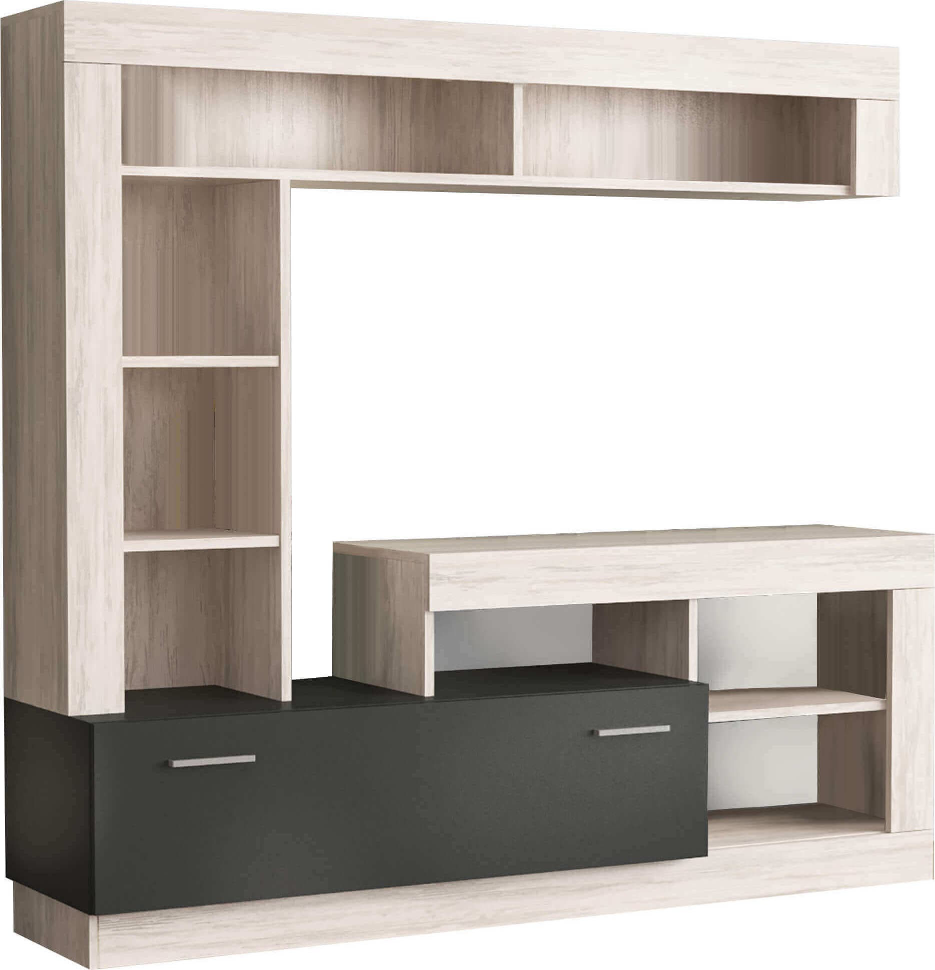TACITO---parete-attrezzata-soggiorno-170x42x170-h-Marrone-chiaro-Milani-Home