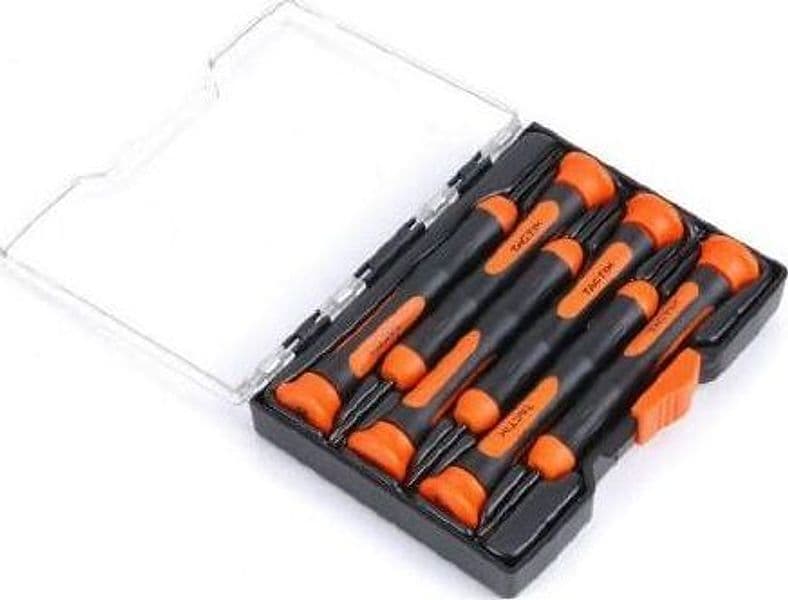TACTIX---6-PEZZI---SET-6-GIRAVITI-DI-PRECISIONE---MANICO-BICOMPONENTE-NERO/ARANCIONE