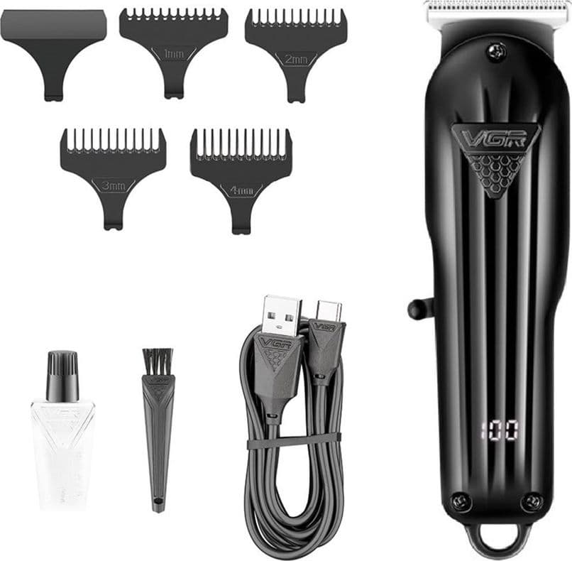 TAGLIACAPELLI BARBA PROFESSIONALE A BATTERIA RICARICABILE DISPLAY DIGITALE V-982 in Tagliacapelli Trade Shop italia - Napoli, commercioVirtuoso.it