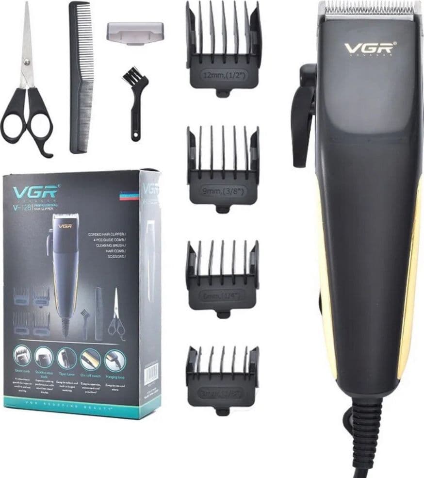 Tagliacapelli Con Filo Rasoio Elettrico Professionale Trimmer Pettini Vgr V-128 Salute e Bellezza > Depilazione e rasatura > Rasoi e Tagliacapelli Trade Shop italia - Napoli, Commerciovirtuoso.it