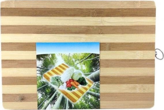 TAGLIERE IN LEGNO PER PANE IN BAMBOO 20 X 30 cm PER CUCINE CASA VIAGGIO