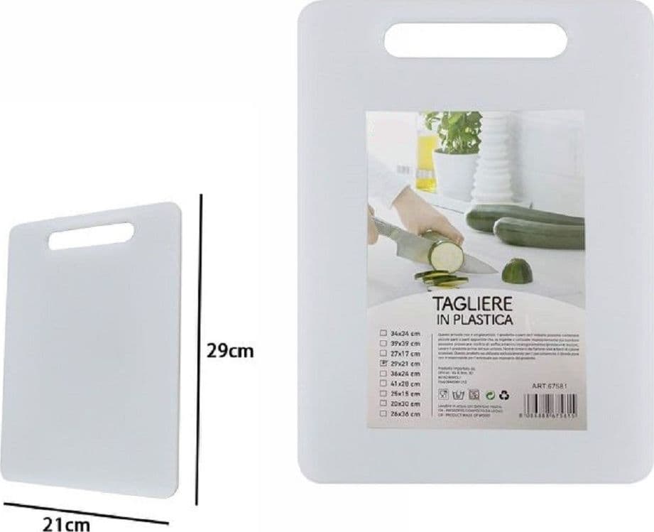 Tagliere In Plastica Con Manico 21 X 30 Cm Tagliare Verdure Frutta Cucina 67581 Casa e cucina/Utensili da cucina/Taglieri Trade Shop italia - Napoli, Commerciovirtuoso.it