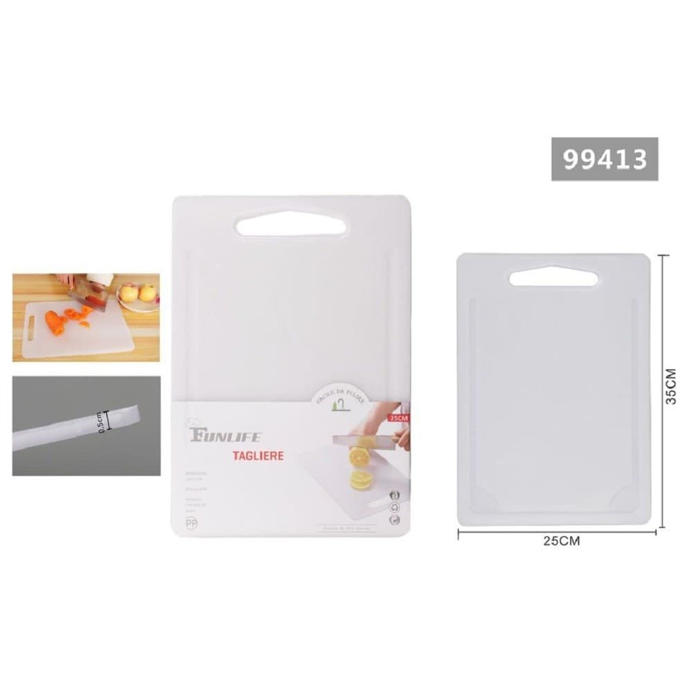 Tagliere Plastica Con Canale Scanalatura 35x25x0.5cm Frutta Verdure Cucina 99413 Casa e cucina/Utensili da cucina/Taglieri Trade Shop italia - Napoli, Commerciovirtuoso.it