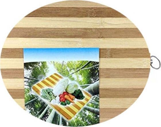 TAGLIERE TONDO 28 CM DIAMETRO IN BAMBU' LEGNO BAMBOO NATURALE AFFETTARE