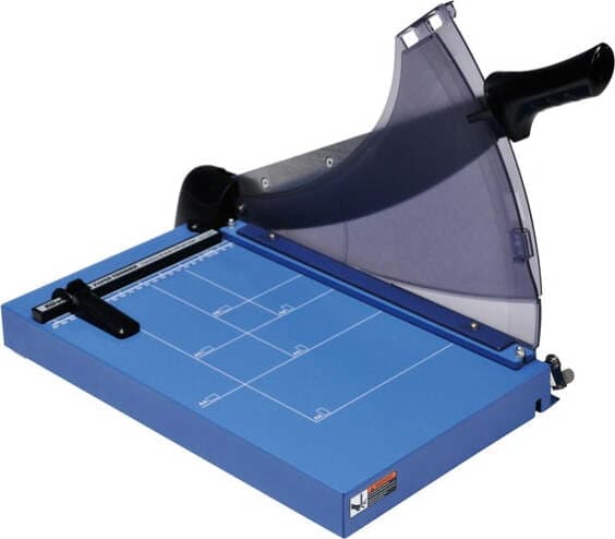 Taglierina a leva - A4 - 445x282 mm - 360 mm (A4) - capacitA' taglio 40 fg - con blocca lama - blu - Titanium Casa e cucina/Hobby creativi/Materiali per hobby creativi/Utensili per il taglio/Taglierine e lame per carta/Taglierine a leva Eurocartuccia - Pavullo, Commerciovirtuoso.it