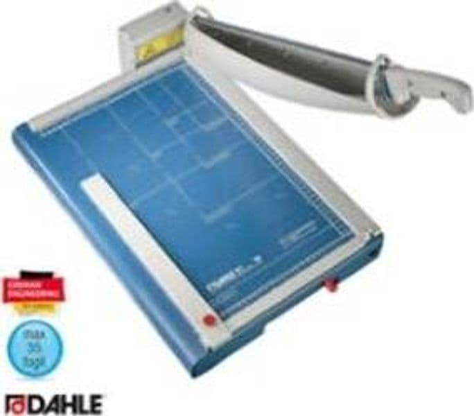 Taglierina professionale a leva 867 - 513x365 mm - 460 mm (A3) - capacitA' taglio 35 fg - con blocca lama - blu - Dahle