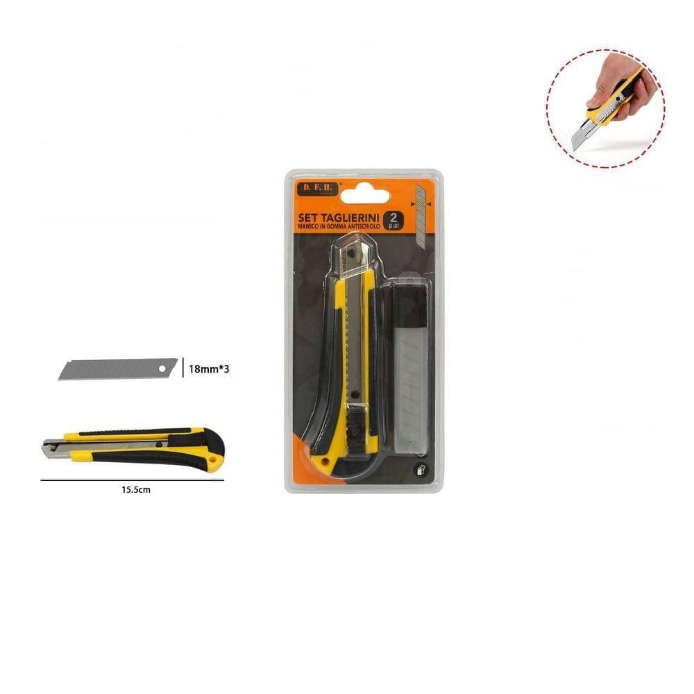 Taglierino Cutter Con Fermo Blocco Guida Lame Da 18 Mm Manico Antiscivolo 71074 Casa, arredamento e bricolage > Bricolage e fai da te > Utensili Manuali Trade Shop italia - Napoli, Commerciovirtuoso.it
