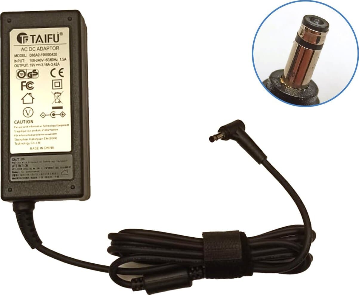 TAIFU Alimentatore adattatore 19V 65W 3,42A connettore 4,00x1,3 mm in 85cento.it - Potenza, commercioVirtuoso.it