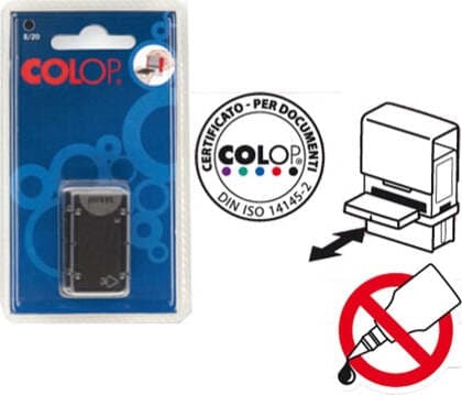 Tampone di ricambio E-60 - nero - Colop Cancelleria e prodotti per ufficio/Archivio ufficio e accessori per scrivania/Etichette divisori per schedario e timbri/Timbri e materiali per timbri/Tamponi asciuga inchiostro Eurocartuccia - Pavullo, Commerciovirtuoso.it