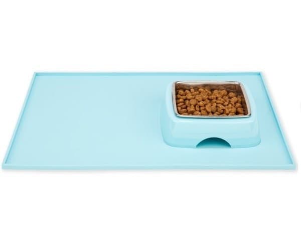 Tappetino-Ciotola-Cane-Gatto-Acqua-Cibo-Piatto-Vassoio-Anti-Sporco-Pulito