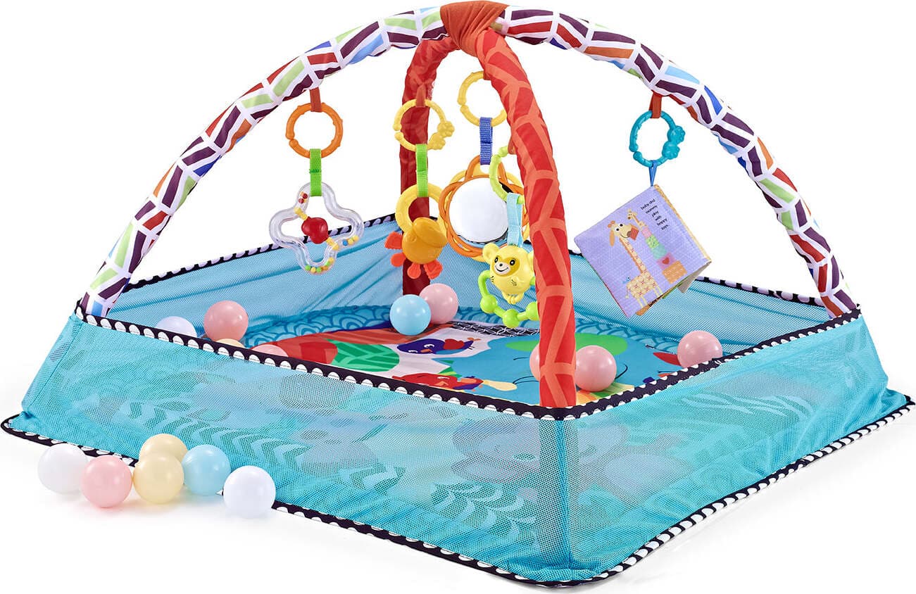 Tappetino Kikkaboo con 18 palline Blu Animals Giochi e giocattoli/Puzzle/Tappetini puzzle La Casa Del Bebè - Napoli, Commerciovirtuoso.it