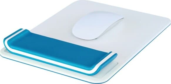 Tappetino mouse Ergo Wow con poggiapolsi - bianco-blu - Leitz Elettronica/Informatica/Accessori/Tastiere Mouse e periferiche di input/Accessori per tastiere e Mouse/Tappetini per il Mouse Eurocartuccia - Pavullo, Commerciovirtuoso.it