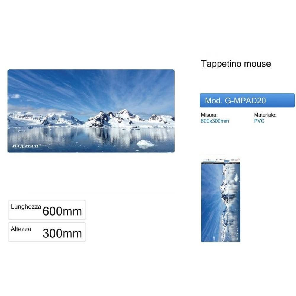 Tappetino-Per-Mouse-Gamepad-Ghiacciai-Poggiapolso-Pc-Computer-Maxtech-G-mpad20
