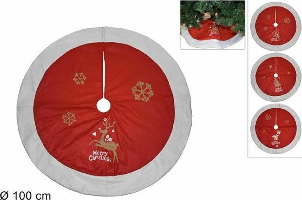 Tappeto Albero Di Natale Gonna Copertura Sottoalbero Natale 100cm Vari Modelli Casa e cucina/Decorazioni per interni/Addobbi e decorazioni per ricorrenze/Decorazioni natalizie/Gonne per alberi di Natale Trade Shop italia - Napoli, Commerciovirtuoso.it
