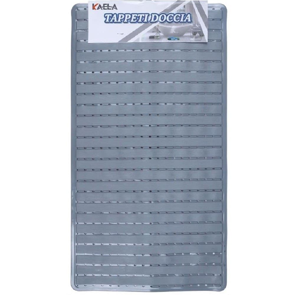 Tappeto Doccia Vasca Bagno Antiscivolo 38x68cm Rettangolare A Righi Grigio 54085 Casa e cucina/Bagno/Accessori per il bagno/Accessori per la doccia/Tappetini Trade Shop italia - Napoli, Commerciovirtuoso.it