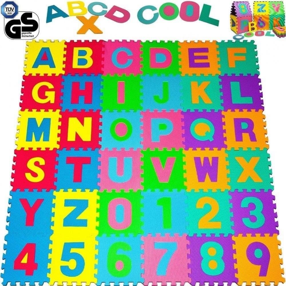 Tappeto Puzzle Per Bambini Set 9 X 9 Cm Gioco Tappetino Lettere Numeri Gomma Eva in Tappetini puzzle Trade Shop italia - Napoli, commercioVirtuoso.it