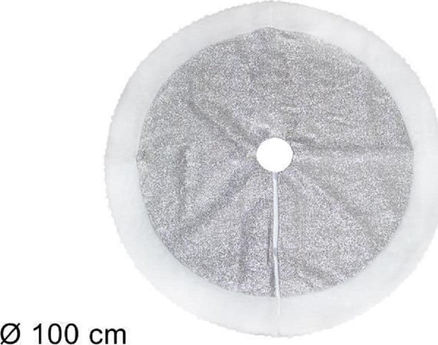 Tappeto Sottoalbero Natale Gonna Copertura 100cm Effetto Glitter Silver Pelliccia Casa, arredamento e bricolage > Prodotti per Feste > Prodotti Natalizi Trade Shop italia - Napoli, Commerciovirtuoso.it