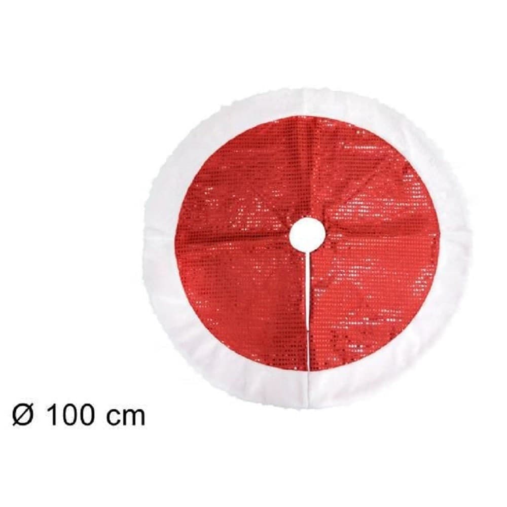 Tappeto Sottoalbero Natale Gonna Copertura 100cm Rosso Pois Con Pelliccia Bianca Casa, arredamento e bricolage > Prodotti per Feste > Prodotti Natalizi Trade Shop italia - Napoli, Commerciovirtuoso.it