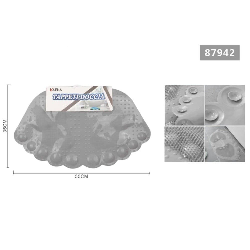 Tappeto Tappetino Antiscivolo Impronte Vasca Bagno Doccia 55 X 35cm Grigio 87942 Casa e cucina/Bagno/Accessori per il bagno/Accessori per la doccia/Tappetini Trade Shop italia - Napoli, Commerciovirtuoso.it