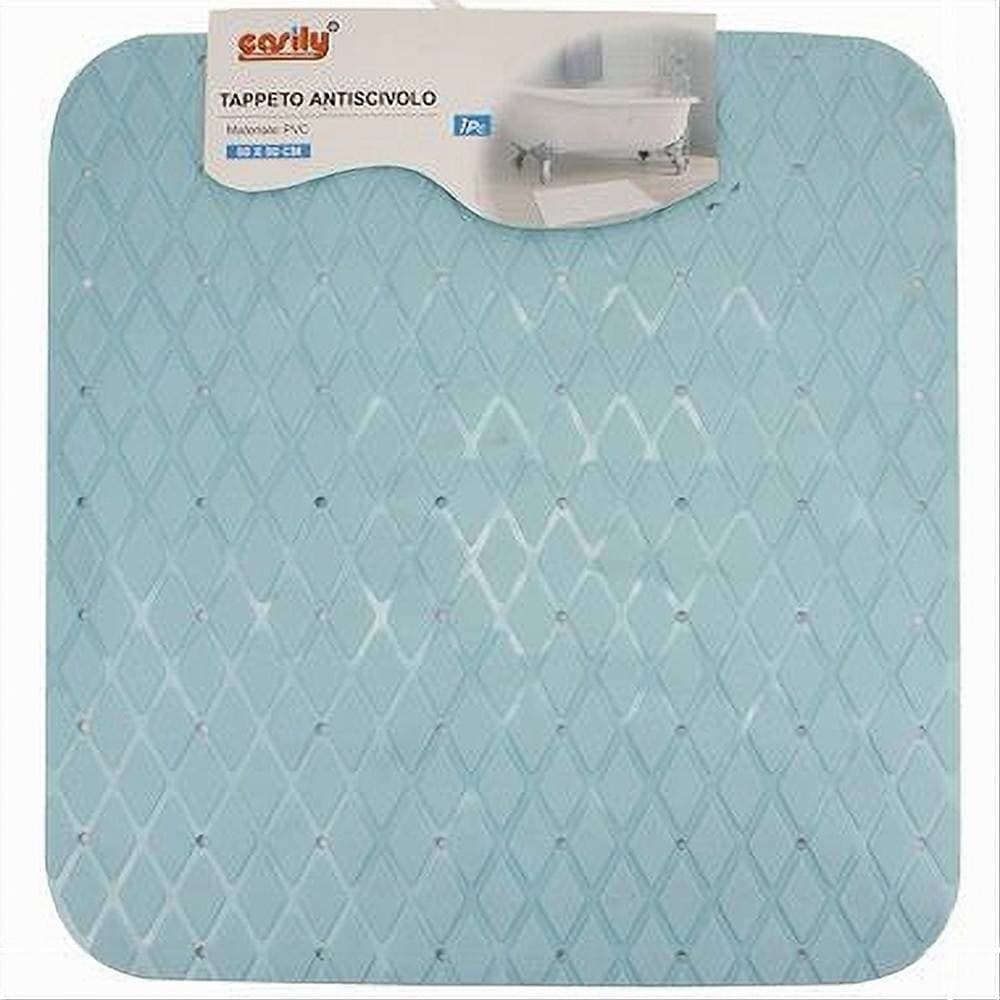 Tappeto Tappetino In Pvc Antiscivolo Per Vasca Bagno Doccia 50x50cm 79730 Azzurro Casa, arredamento e bricolage > Accessori Bagno > Tappeti Doccia Trade Shop italia - Napoli, Commerciovirtuoso.it