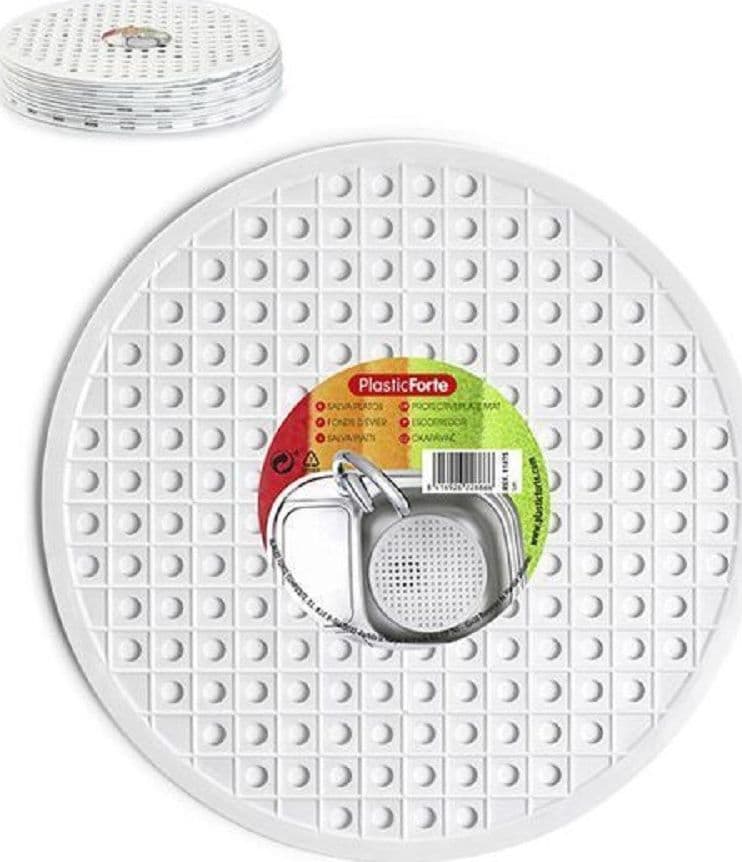 Tappeto Tappetino Per Lavello In Plastica Tondo Cucina Rotondo Bianco 1187501 Casa, arredamento e bricolage > Cucina > Accessori cucina Trade Shop italia - Napoli, Commerciovirtuoso.it