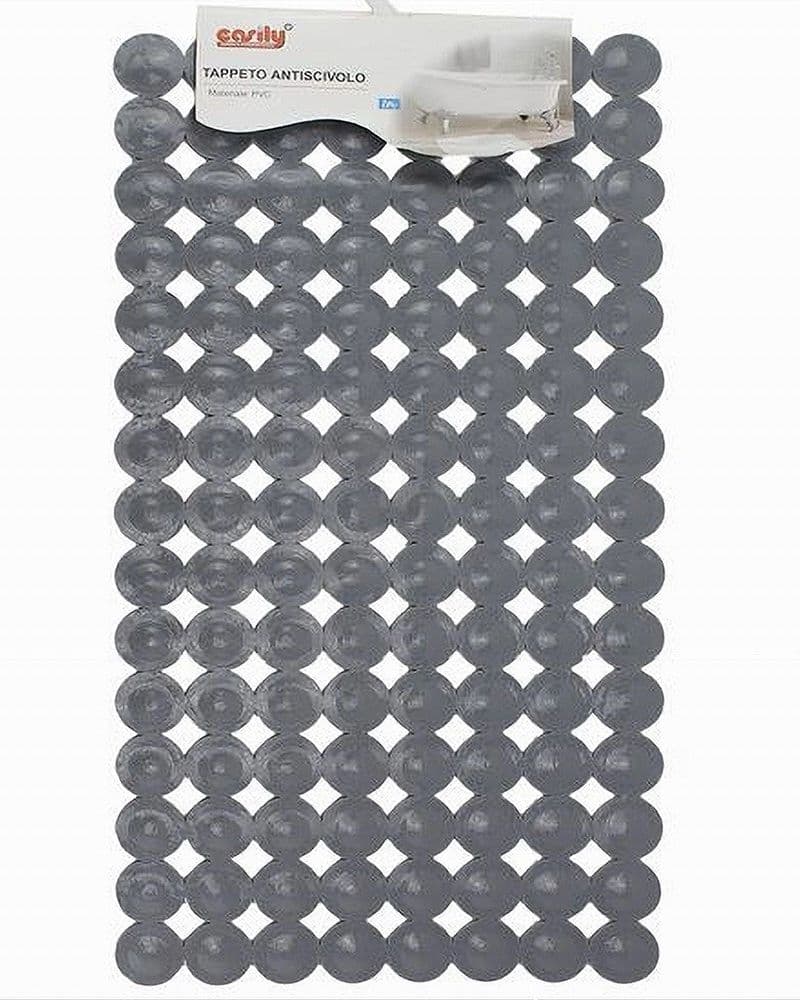 Tappeto Tappetino Pvc Antiscivolo Per Vasca Bagno Doccia 67.5x36 Cm Grigia 59612 Casa, arredamento e bricolage > Accessori Bagno > Tappeti Doccia Trade Shop italia - Napoli, Commerciovirtuoso.it