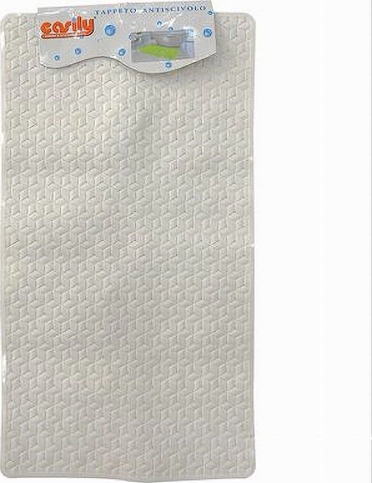 Tappeto-Tappetino-Pvc-Antiscivolo-Vasca-Bagno-Doccia-69x38-Cm-59313-Rettangolare