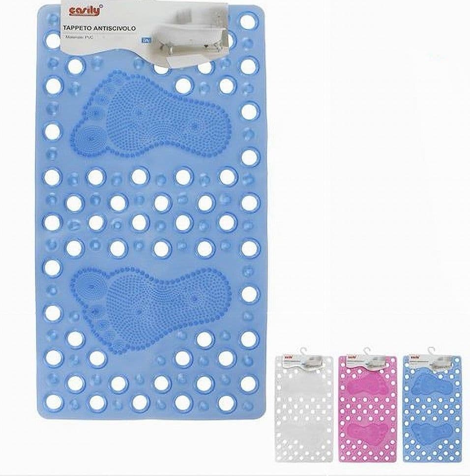 Tappeto Tappetino Pvc Impronte Piedi Antiscivolo Vasca Bagno Doccia 59628 69x37cm Casa, arredamento e bricolage > Accessori Bagno > Tappeti Doccia Trade Shop italia - Napoli, Commerciovirtuoso.it