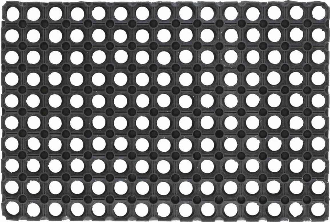 Tappeto-Zerbino-di-Gomma-Forata-Nera-40x80-cm-Antiscivolo-Velcoc