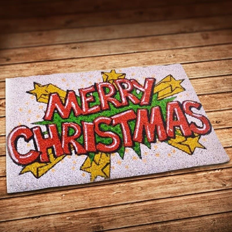 Tappeto-Zerbino-Natale-Decorazione-Merry-Christmas-40-X-60-Cm-Decorazioni-Natalizie