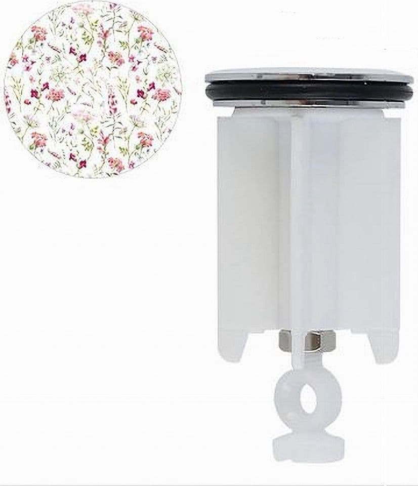 TAPPO PER LAVANDINO BAGNO LAVABO BIDET UNIVERSALE 40 MM CON MOTIVO FIORI 87272 in Tappi Trade Shop italia - Napoli, commercioVirtuoso.it