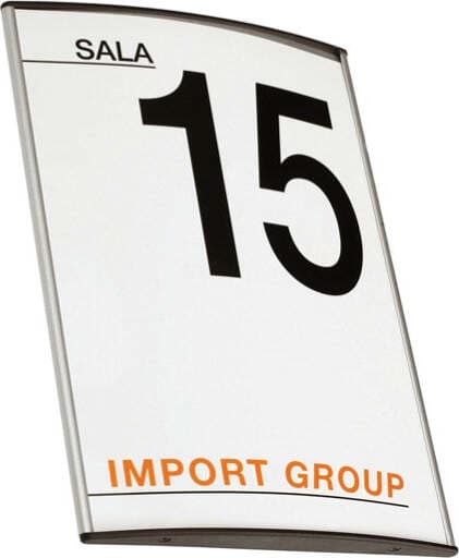 Targa da parete Arkos - 10x10 cm - profilo silver - Studio T Cancelleria e prodotti per ufficio/Archivio ufficio e accessori per scrivania/Lavagne e bacheche/Bacheche messaggi e insegne Eurocartuccia - Pavullo, Commerciovirtuoso.it