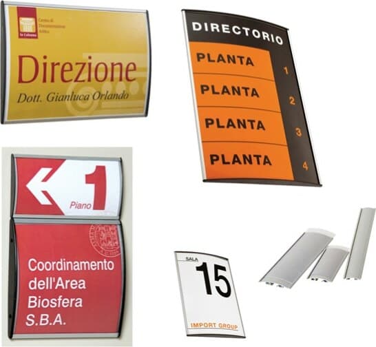 Targa da parete Arkos - 21x30 cm - profilo silver - Studio T Cancelleria e prodotti per ufficio/Archivio ufficio e accessori per scrivania/Lavagne e bacheche/Bacheche messaggi e insegne Eurocartuccia - Pavullo, Commerciovirtuoso.it