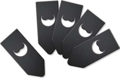Targhette per bottiglia - 6 5x16 cm - nero - Securit - set 10 pezzi Cancelleria e prodotti per ufficio/Archivio ufficio e accessori per scrivania/Lavagne e bacheche/Lavagne Eurocartuccia - Pavullo, Commerciovirtuoso.it