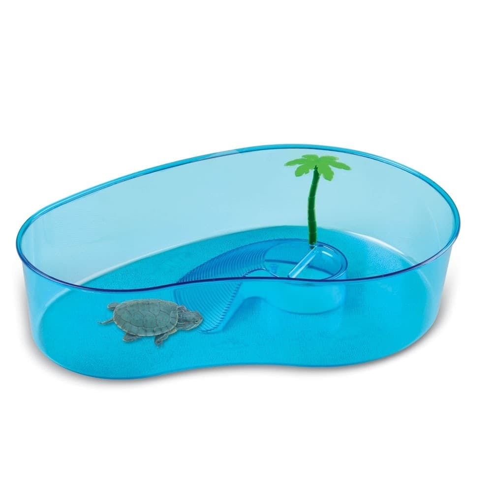 TARTARUGHIERA CLASSICA PER TARTARUGHE D'ACQUA CON PALMA 40 X 27,5 X H 9,5 CM Prodotti per animali domestici/Rettili e anfibi/Terrari Trade Shop italia - Napoli, Commerciovirtuoso.it