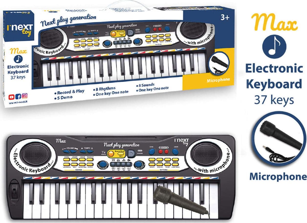 Tastiera-37-Tasti-con-Microfono-Max-I'Next