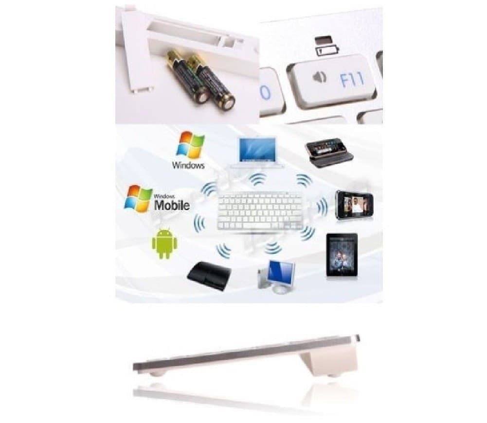 TASTIERA BLUETOOTH ITALIANO WHITE-MELA Bluetooth Silenziata Ipad, Smartphone Elettronica/Informatica/Accessori/Accessori per Tablet PC/Tastiere Trade Shop italia - Napoli, Commerciovirtuoso.it