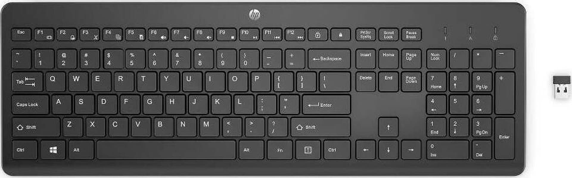 Tastiera computer 230 Black 3L1E7AA Elettronica/Informatica/Accessori/Tastiere Mouse e periferiche di input/Tastiere Scontolo.net - Potenza, Commerciovirtuoso.it