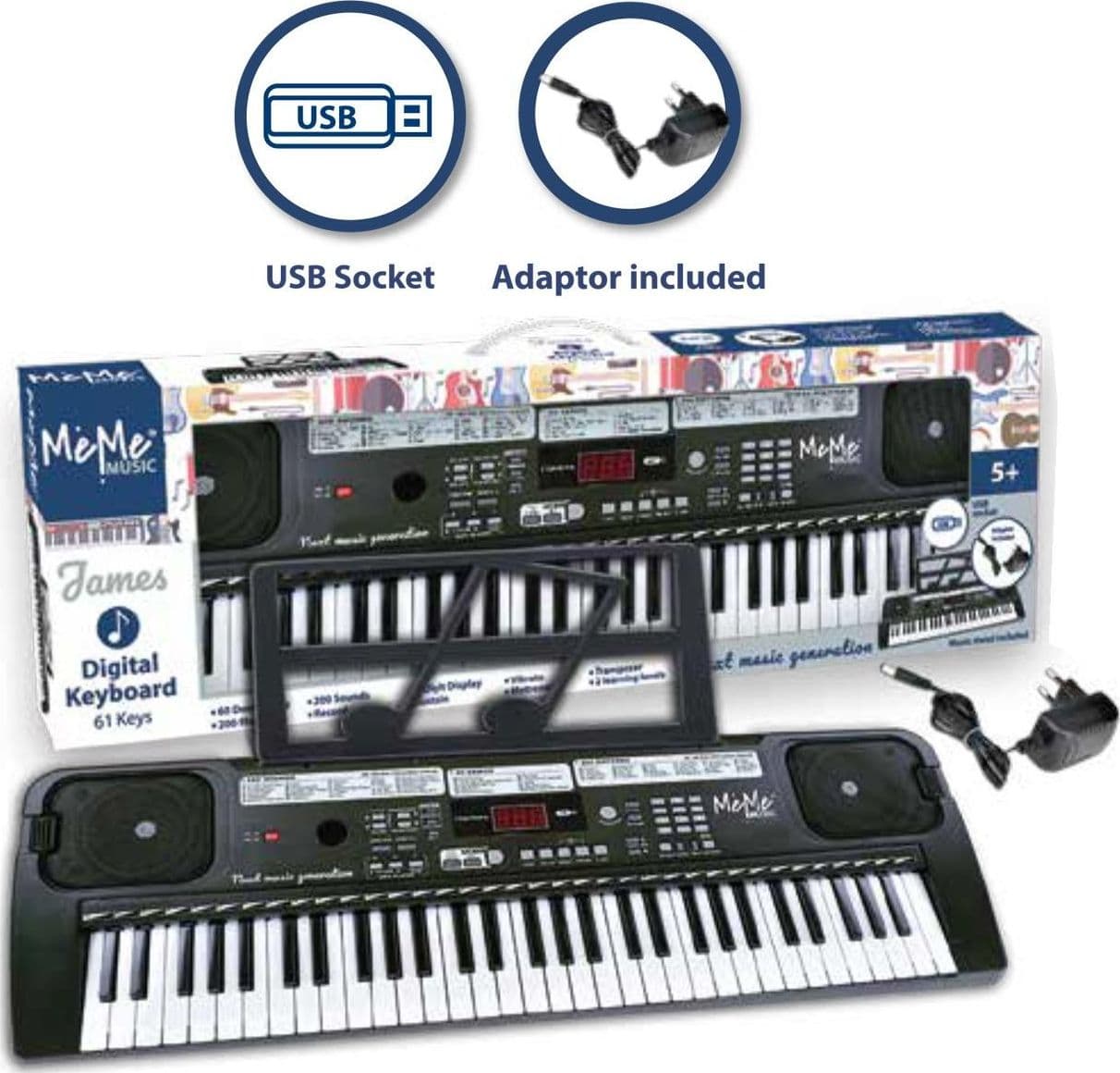 Tastiera-Digitale-61Tasti-USB-e-adattatore-James-I'Next