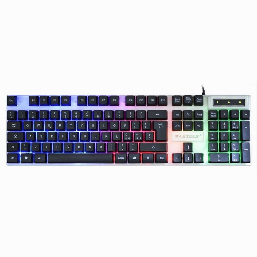 Tastiera Gaming Da Gioco Led Retroilluminata Rgb Keyboard Pc Con Filo Ek-rgb03 Informatica e Videogiochi > Accessori PC > Mouse e Tastiere PC Trade Shop italia - Napoli, Commerciovirtuoso.it