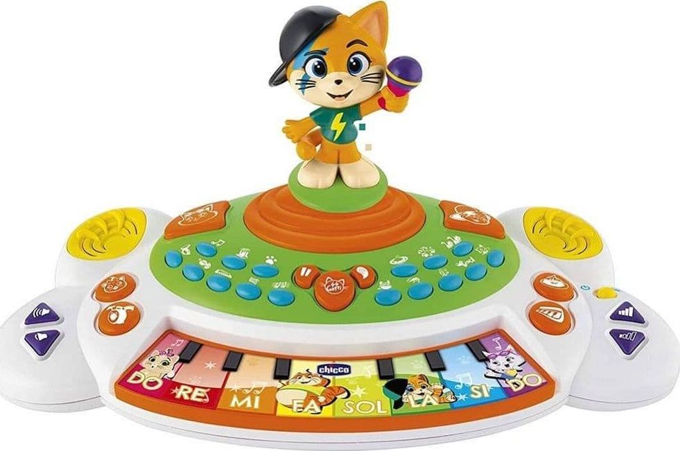 Tastiera-Pianola-Lampo-44-Gatti-Piano-Giocattolo-Bambini-Suoni-Musica-Canzoni